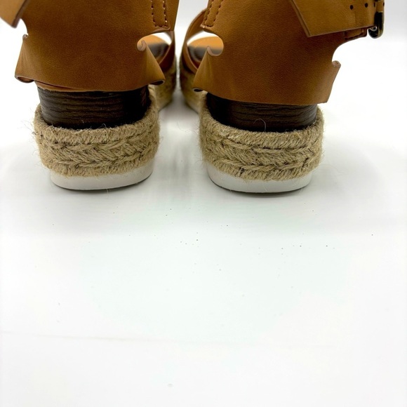 Shoe Land Legossa Womens Platform Sandals Ankle Strap Espadrilles  Wedge Size 5 - Picture 6 of 7